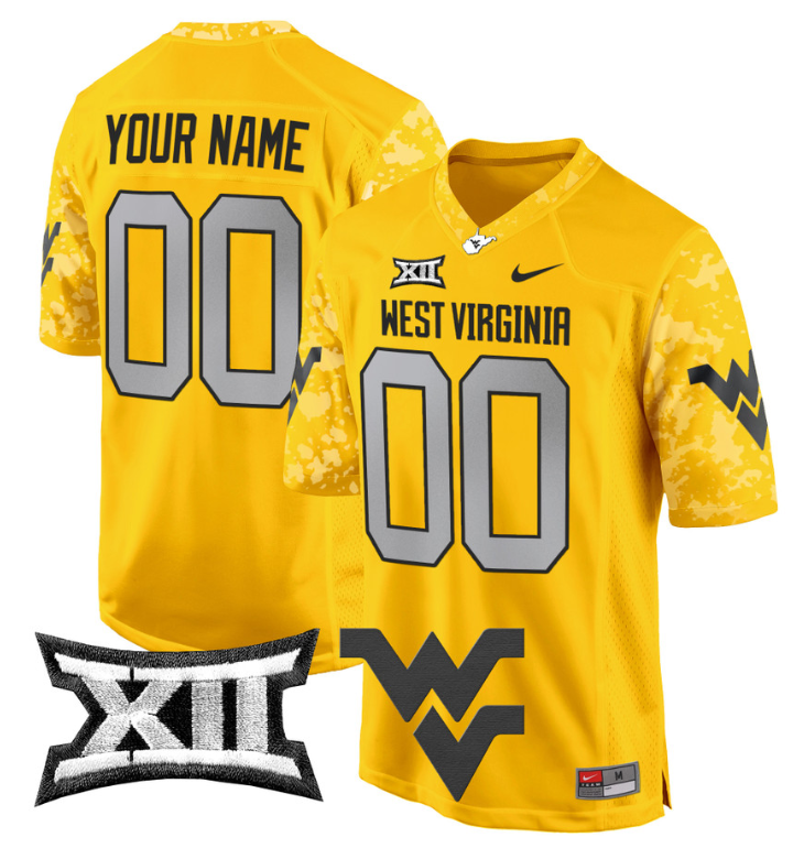 Custom West Virginia Jersey Name, Number Game Football Stitched - Image 8