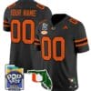 Custom Miami Hurricanes Jersey Name, Number 2025 PopTarts Bowl Patch Football Stitched