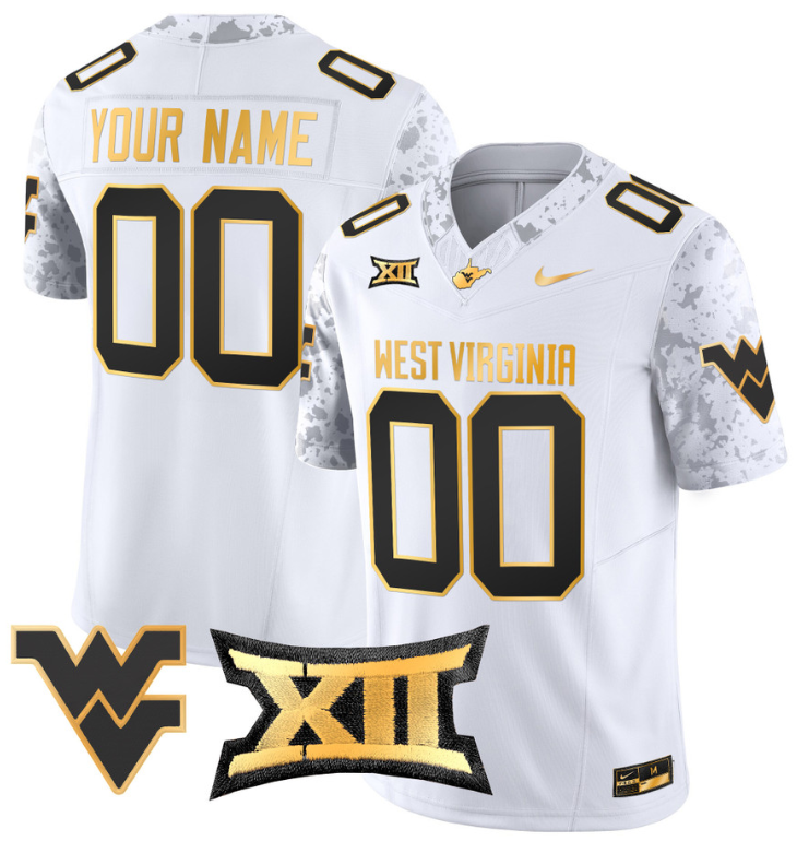 Custom West Virginia Jersey Name, Number Game Football Stitched - Image 2