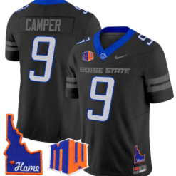 Cameron Camper Jersey #9 Boise State Broncos 2024 Home Patch Vapor Stitched Football