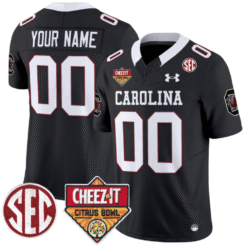 Custom South Carolina Gamecocks Jersey Cheez-It Citrus Bowl Patch Stitched Football