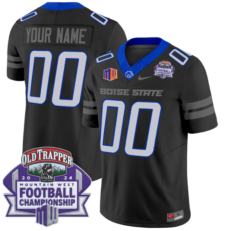 Custom Boise State Broncos Jersey 2024 Championship Patch Limited Stitched Football
