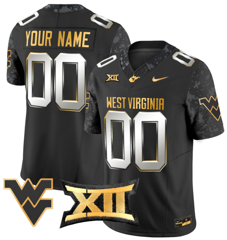 Custom West Virginia Jersey Name, Number Game Football Stitched - Image 3
