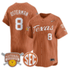 Cat Osterman Jersey #8 Texas Longhorns 2025 National Champions Stitched Baseball