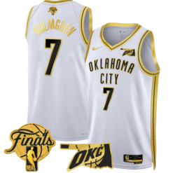Alternative view of Chet Holmgren Jersey # 7 Oklahoma City Thunder 2025 Finals Swingman 24-25 City Stitched Basketball