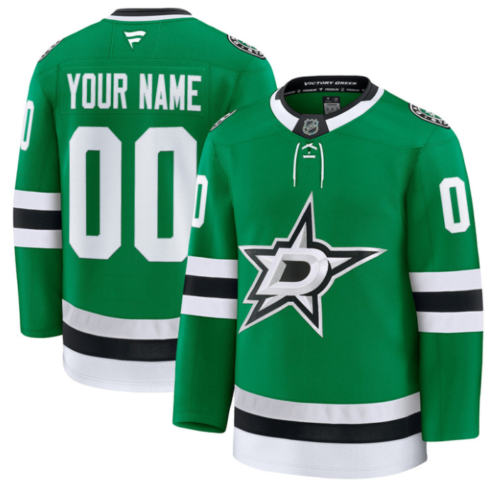 Custom Dallas Stars Jersey Name and Number All Stitched Hockey - Image 2