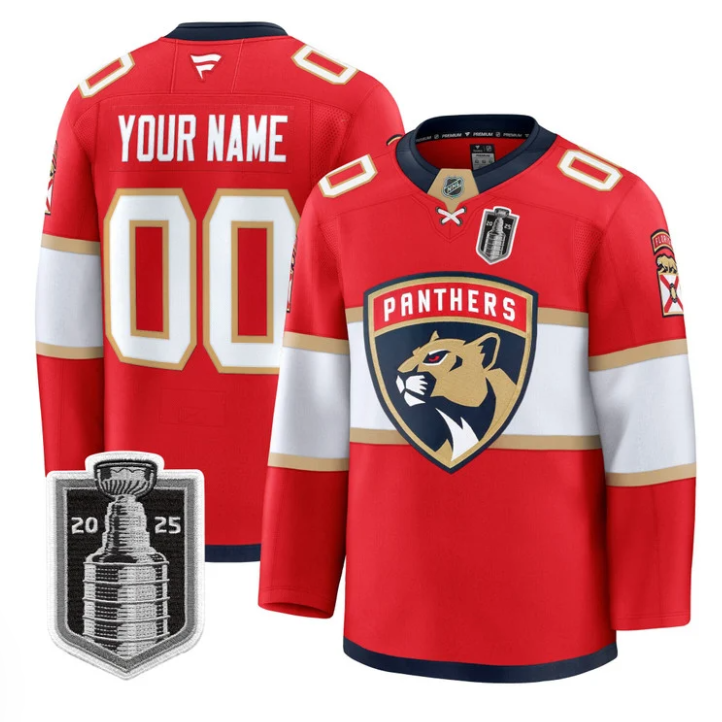 Custom Florida Panthers Jersey 2025 Stanley Cup Final Premium Stitched Hockey - Image 3