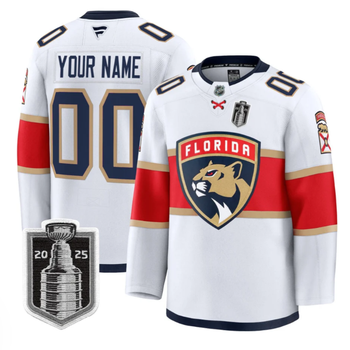 Custom Florida Panthers Jersey 2025 Stanley Cup Final Premium Stitched Hockey - Image 2