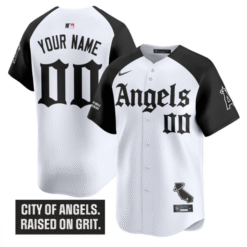 Custom Los Angeles Angels Jersey Gothic Halo Edition Alternate Stitched Baseball