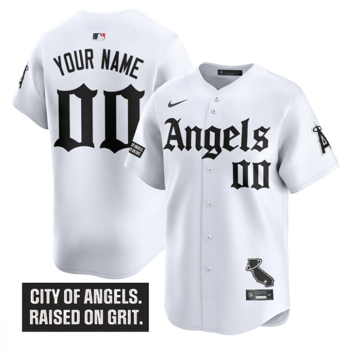 Custom Los Angeles Angels Jersey Gothic Halo Edition Alternate Stitched Baseball - Image 2