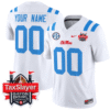 Custom Ole Miss Rebels Jersey 2024 Gator Bowl Patch Stitched Football