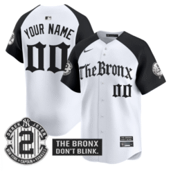 Custom Yankees Jersey The Bronx Gothic Ink Drop Edition Alternate Stitched Baseball