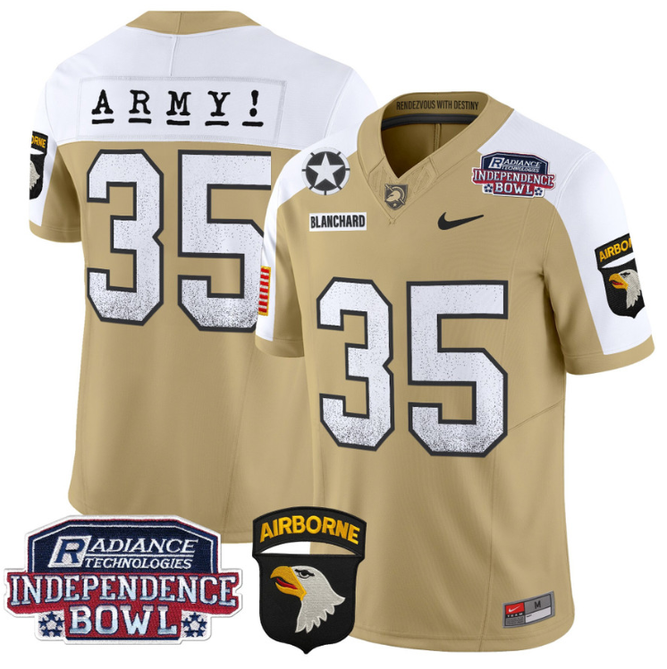 Doc Blanchard Jersey #35 Army Black Knights Independence Bowl Patch Stitched Football - Image 4