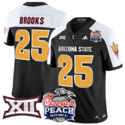 DeCarlos Brooks Jersey #25 Arizona State Sun Devils 2025 Peach Bowl Stitched Football