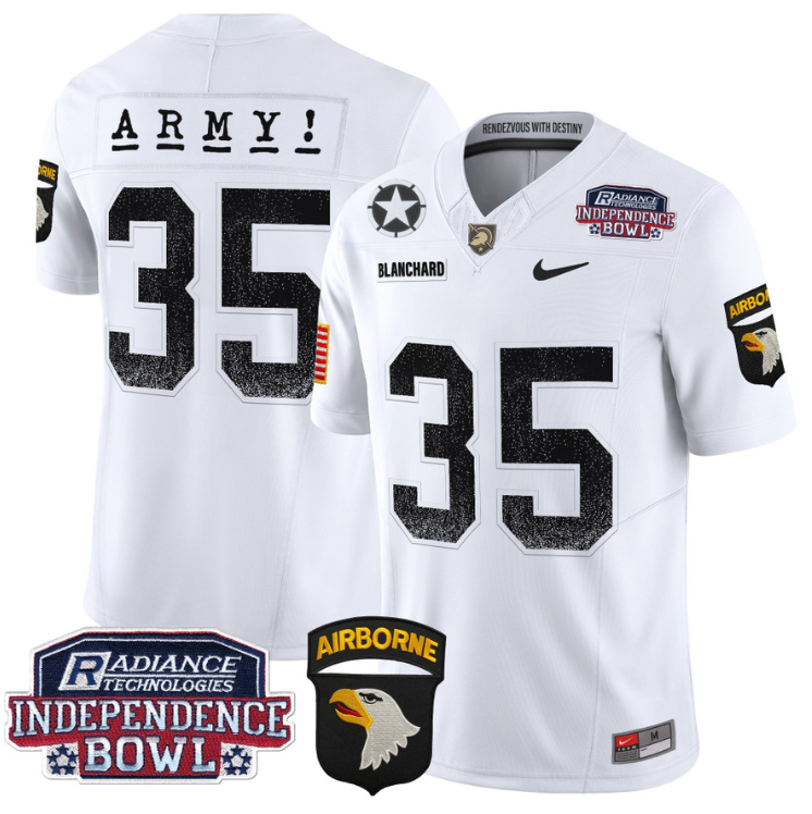 Doc Blanchard Jersey #35 Army Black Knights Independence Bowl Patch Stitched Football - Image 2