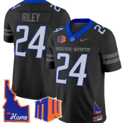Dylan Riley Jersey #24 Boise State Broncos 2024 Home Patch Vapor Stitched Football