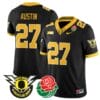 Daylen Austin Jersey #27 Oregon Ducks 2024 Mighty Rose Bowl Patch N2 Football Stitched