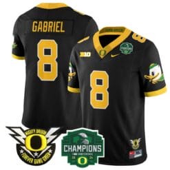 Dillon Gabriel Jersey #8 Oregon Ducks 2024 Big Ten Champions Football Stitched