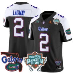 DJ Lagway Jersey #2 Florida Gators 2025 Gasparilla Bowl Patch Football Stitched