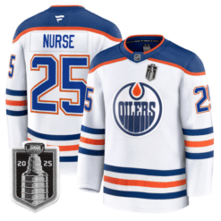 Darnell Nurse Jersey #25 Edmonton Oilers 2025 Stanley Cup Final Away Stitched Hockey