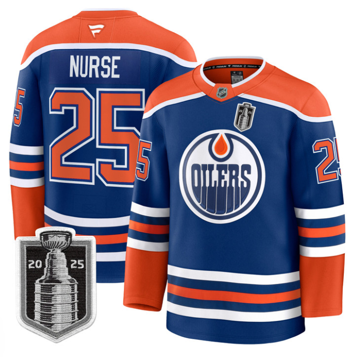 Darnell Nurse Jersey #25 Edmonton Oilers 2025 Stanley Cup Final Away Stitched Hockey - Image 2