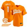 Dean Curley Jersey #1 Tennessee Vols 2025 Vapor Premier Limited Stitched Baseball