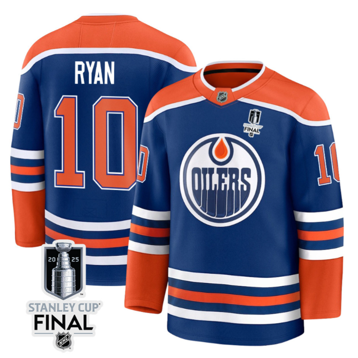 Derek Ryan Jersey 10 Edmonton Oilers 2025 Stanley Cup Final Home Breakaway Stitched Hockey - Image 2