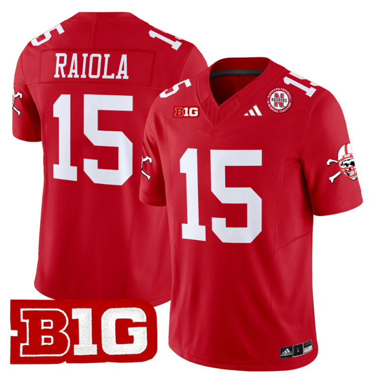 Dylan Raiola Jersey #15 Nebraska Cornhuskers 2024 Vapor Stitched Football - Image 3