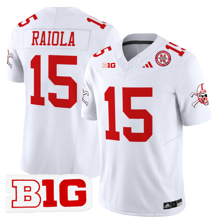 Dylan Raiola Jersey #15 Nebraska Cornhuskers 2024 Vapor Stitched Football - Image 2
