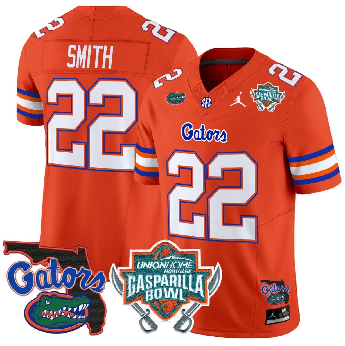 Emmitt Smith Jersey #22 Florida Gators 2025 Gasparilla Bowl Patch Football Stitched - Image 4