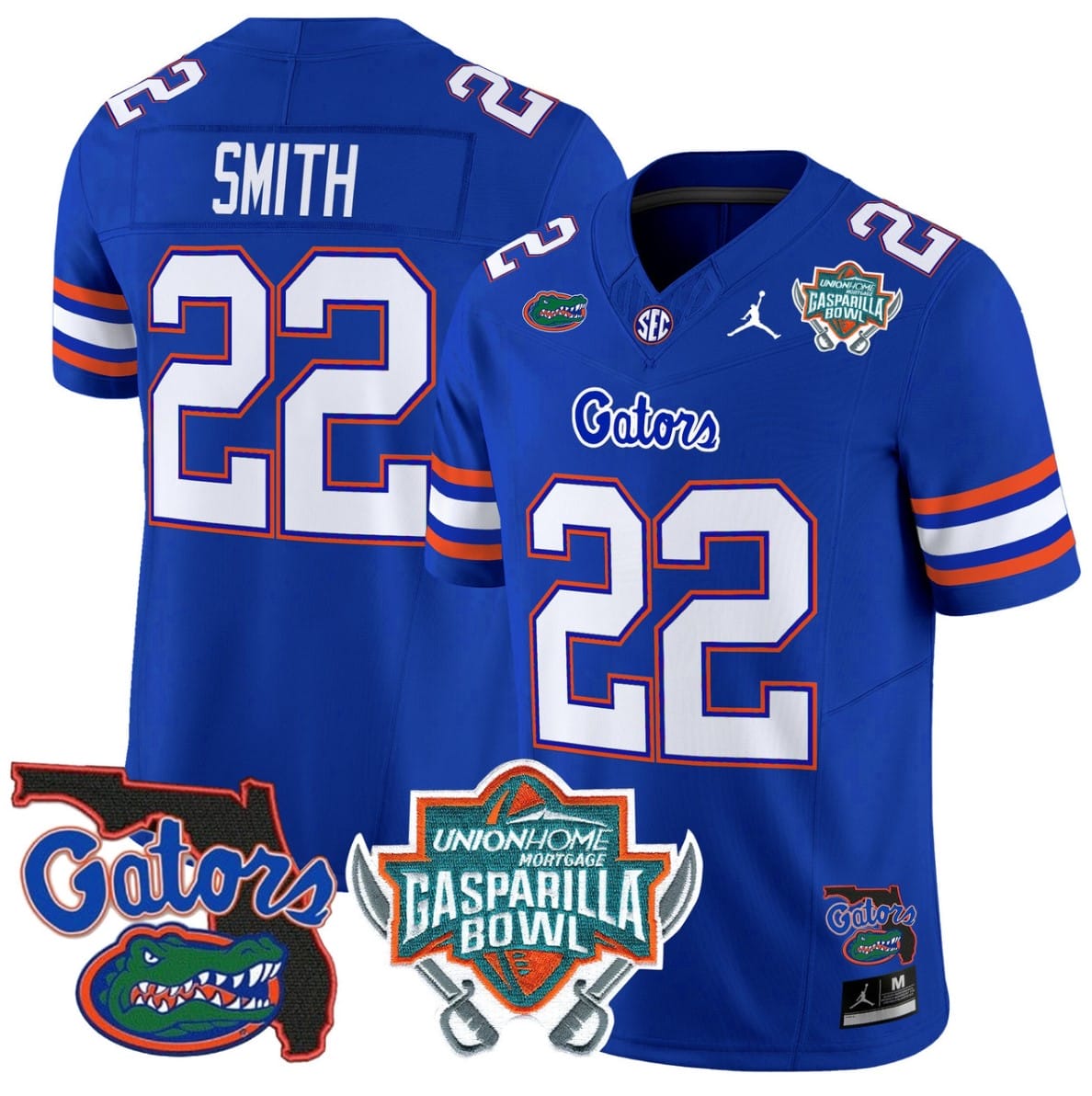Emmitt Smith Jersey #22 Florida Gators 2025 Gasparilla Bowl Patch Football Stitched - Image 2