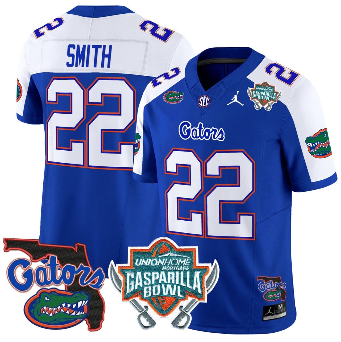 Emmitt Smith Jersey #22 Florida Gators 2025 Gasparilla Bowl Patch Football Stitched - Image 3