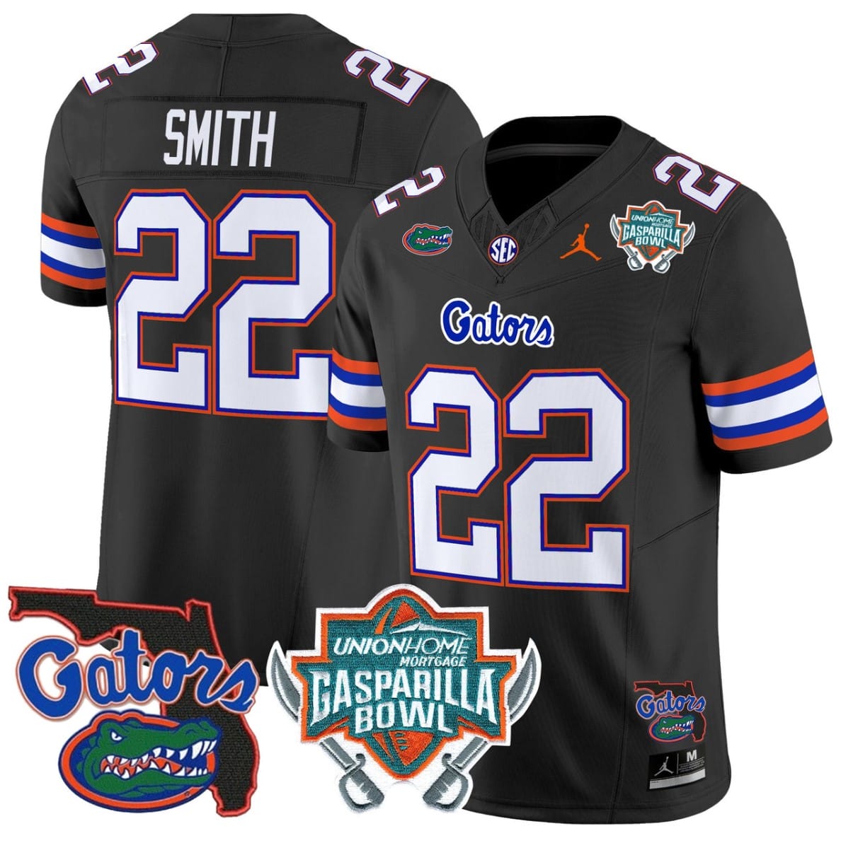 Emmitt Smith Jersey #22 Florida Gators 2025 Gasparilla Bowl Patch Football Stitched - Image 5
