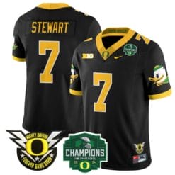 Evan Stewart Jersey #7 Oregon Ducks 2024 Big Ten Champions Football Stitched