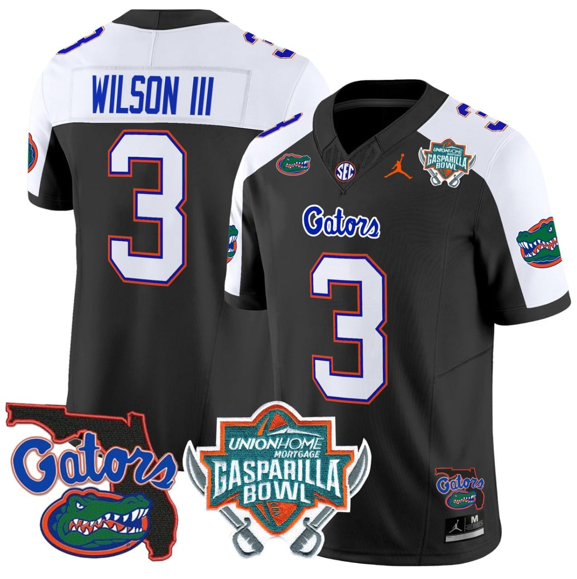 Eugene Wilson III Jersey #3 Florida Gators 2025 Gasparilla Bowl Patch Football Stitched