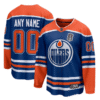 Custom Edmonton Oilers Jersey 2025 Stanley Cup Final Home Breakaway Royal Stitched Hockey