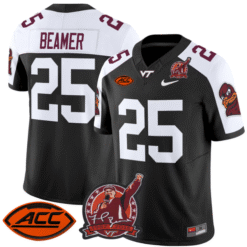 Frank Beamer Jersey #25 Virginia Tech Hokies Coach Frank Beamer Stitched Football