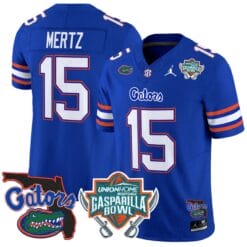 Alternative view of Graham Mertz Jersey #15 Florida Gators 2025 Gasparilla Bowl Patch Football Stitched