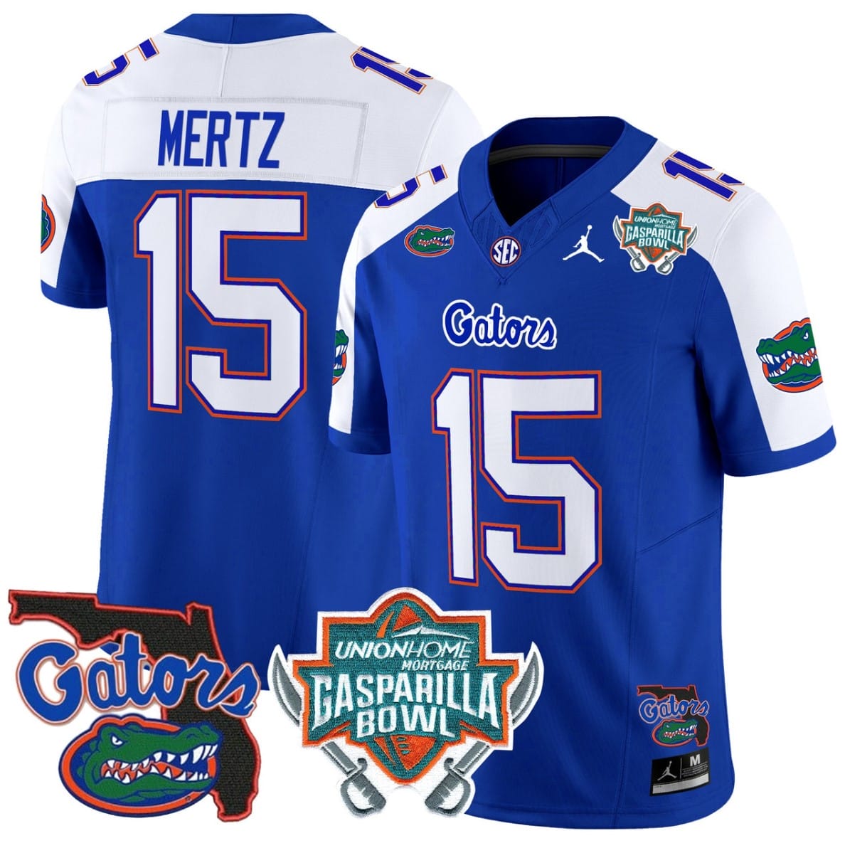 Graham Mertz Jersey #15 Florida Gators 2025 Gasparilla Bowl Patch Football Stitched - Image 3