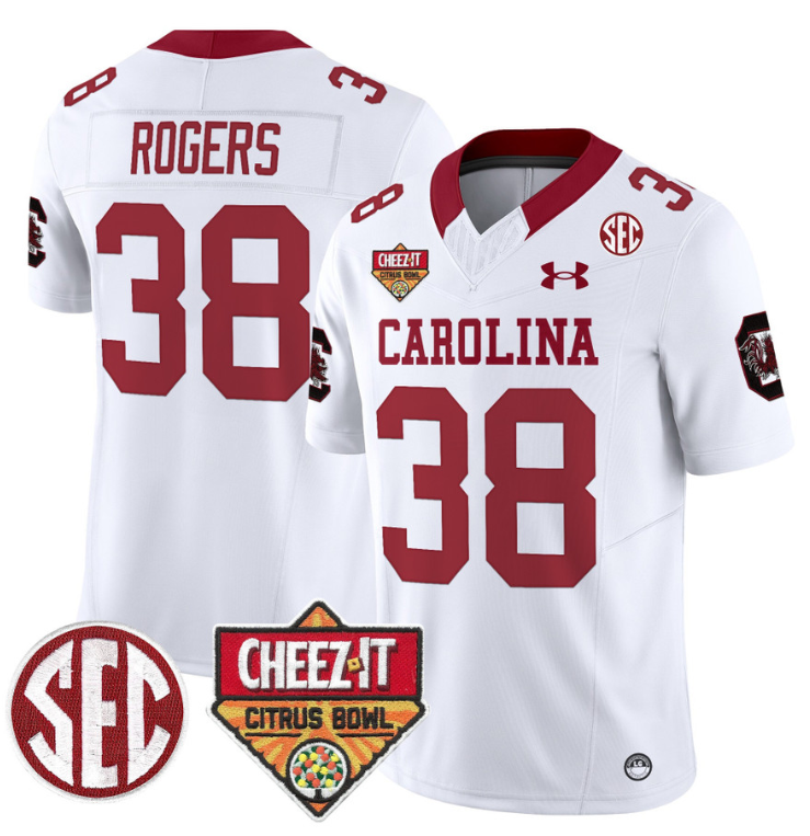 George Rogers Jersey #38 South Carolina Gamecocks Cheez-It Citrus Bowl Stitched Football - Image 5