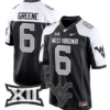 Garrett Greene Jersey #6 West Virginia Mountaineers Game Football Stitched