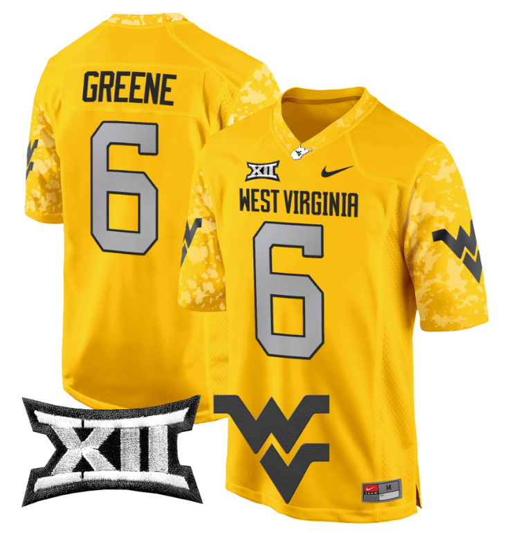 Garrett Greene Jersey #6 West Virginia Mountaineers Game Football Stitched - Image 7