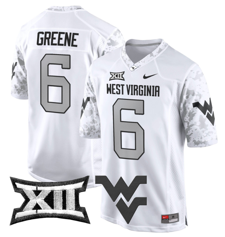 Garrett Greene Jersey #6 West Virginia Mountaineers Game Football Stitched - Image 5