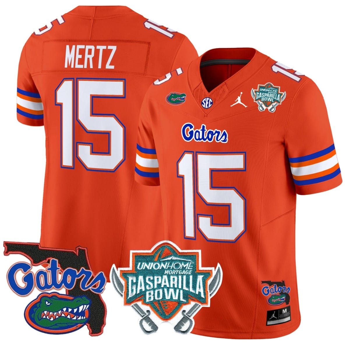 Graham Mertz Jersey #15 Florida Gators 2025 Gasparilla Bowl Patch Football Stitched - Image 4