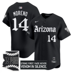 Gabriel Moreno Jersey #14 Arizona Diamondbacks Gothic Desert Fang Edition Stitched Baseball