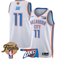 Alternative view of Isaiah Joe Jersey # 11 Oklahoma City Thunder 2025 Finals Swingman 24 - 25 City Stitched Basketball