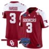 Jalil Farooq Jersey #3 Oklahoma Sooners 2025 Armed Forces Bowl Patch Alternate Football Stitched