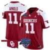 Jackson Arnold Jersey #11 Oklahoma Sooners 2025 Armed Forces Bowl Patch Alternate Football Stitched