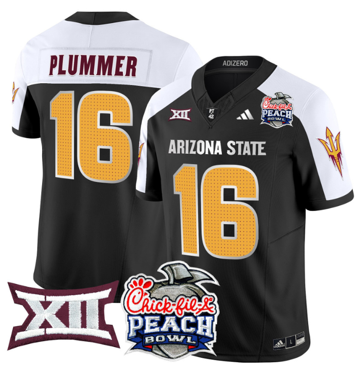 Jake Plummer Jersey #16 Arizona State Sun Devils 2025 Peach Bowl Stitched Football