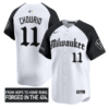 Jackson Chourio Jersey #11 Milwaukee Brewers Gothic 414 Shadows Edition Stitched Baseball